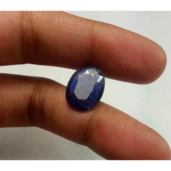 6.21 Carats Blue African Sapphire 14.13 x 10.94 x 3.65 mm