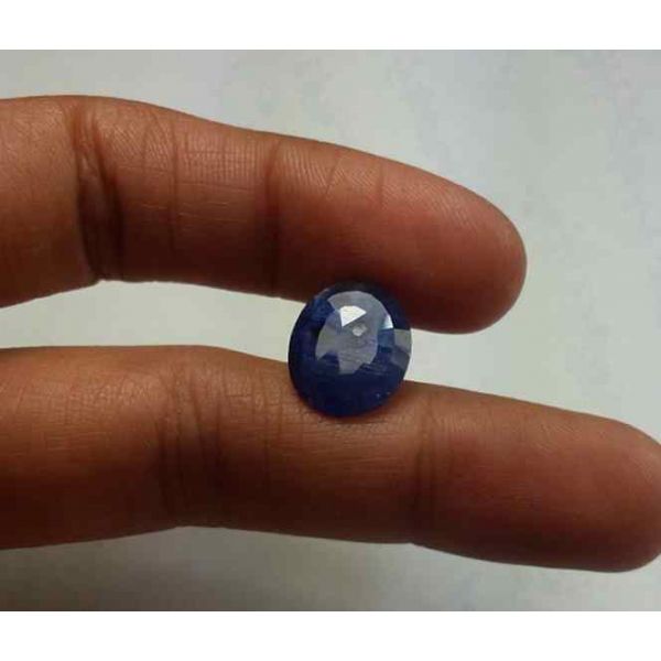 5.35 Carats Blue African Sapphire 12.84 x 10.77 x 4.82 mm