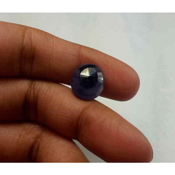 6.94 Carats Blue African Sapphire 12.68 x 11.03 x 4.72 mm
