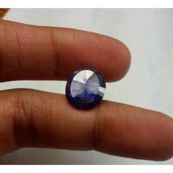 4.68 Carats Blue African Sapphire 12.38 x 10.38 x 3.01 mm