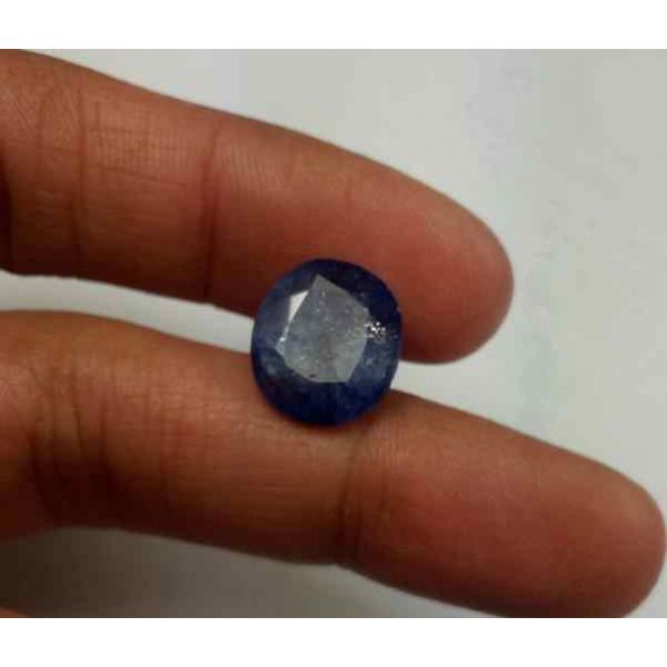 4.77 Carats Blue African Sapphire 12.36 x 10.80 x 3.72 mm