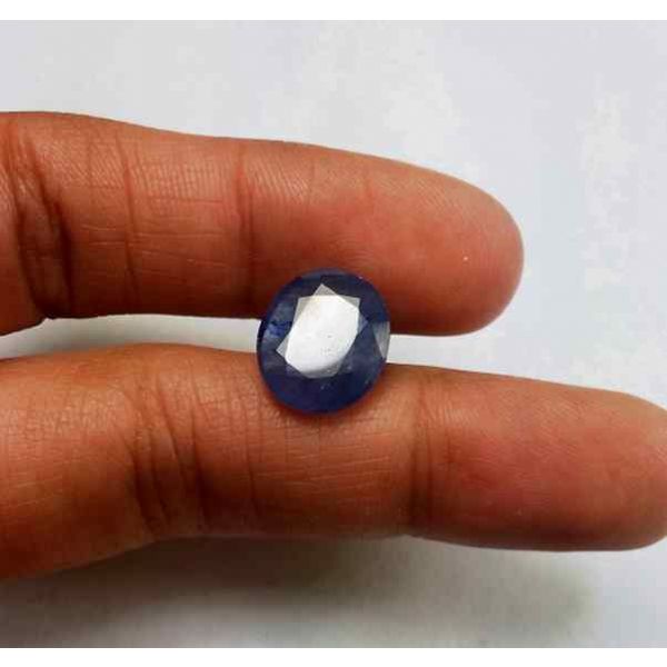 4.95 Carats Blue African Sapphire 12.05 x 10.33 x 3.44 mm