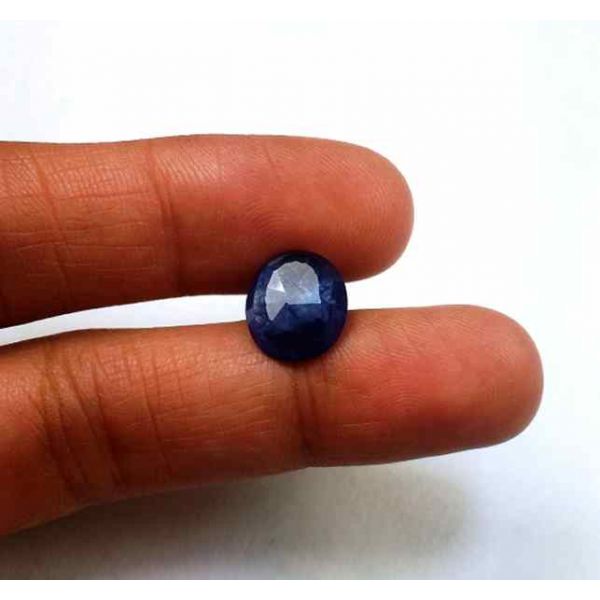 3.77 Carats Blue African Sapphire 10.62 x 9.44 x 3.43 mm
