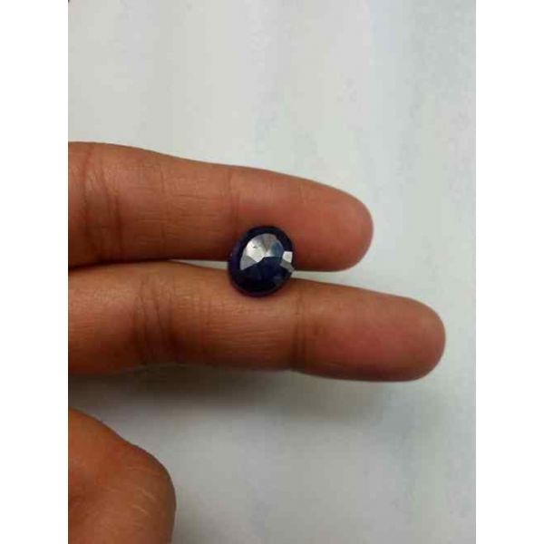 5.88 Carats Blue African Sapphire 11.01 x 9.55 x 4.80 mm