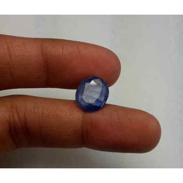 3.06 Carats Blue African Sapphire 10.34 x 9.11 x 3.05 mm
