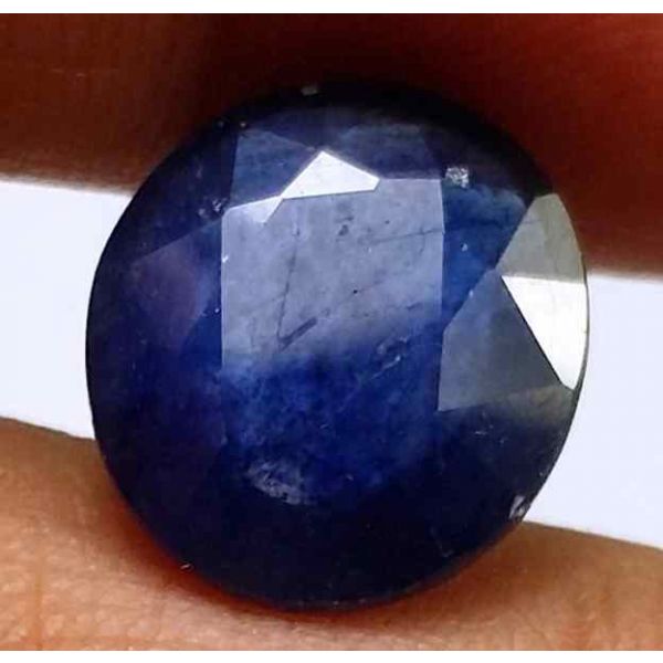 6.85 Carats Blue African Sapphire 11.58 x 10.50 x 5.39 mm