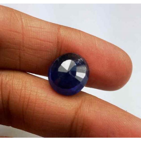 6.85 Carats Blue African Sapphire 11.58 x 10.50 x 5.39 mm