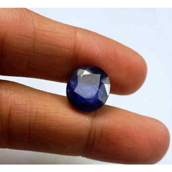 6.00 Carats Blue African Sapphire 11.70 x 10.36 x 4.40 mm