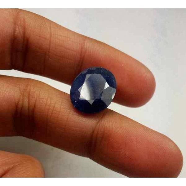 9.77 Carats Blue African Sapphire 14.67 x 11.84 x 5.33 mm