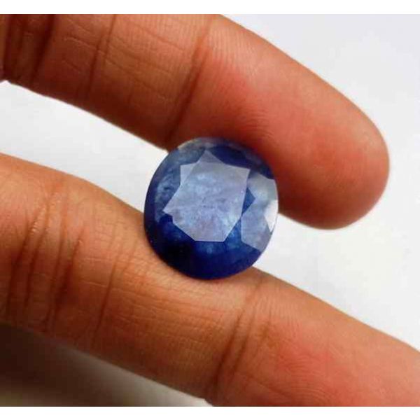 7.98 Carats Blue African Sapphire 14.94 x 13.22 x 4.67 mm