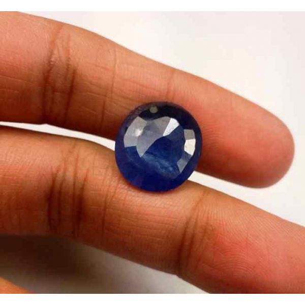 7.98 Carats Blue African Sapphire 14.94 x 13.22 x 4.67 mm