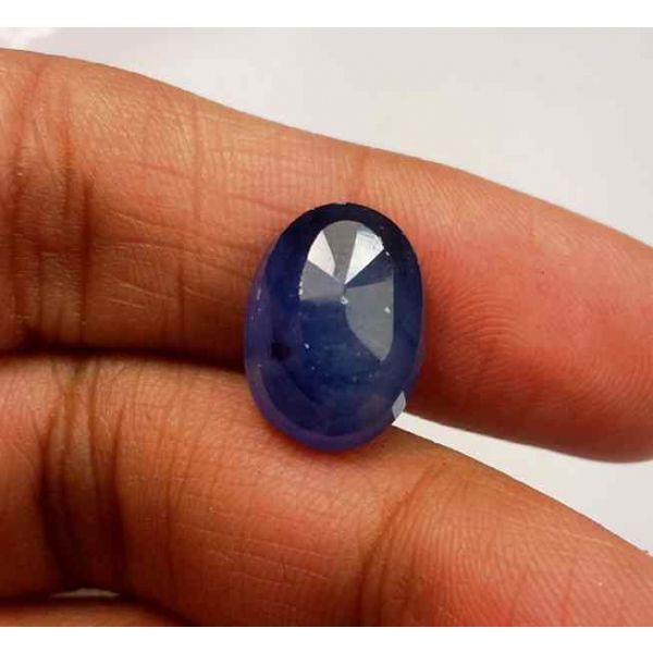 9.65 Carats Blue African Sapphire 13.78 x 10.19 x 6.16 mm