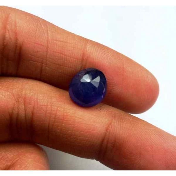 5.55 Carats Blue African Sapphire 10.04 x 9.04 x 5.90 mm