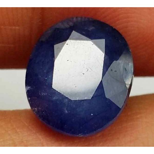 7.97 Carats Blue African Sapphire 11.70 x 10.63 x 5.62 mm