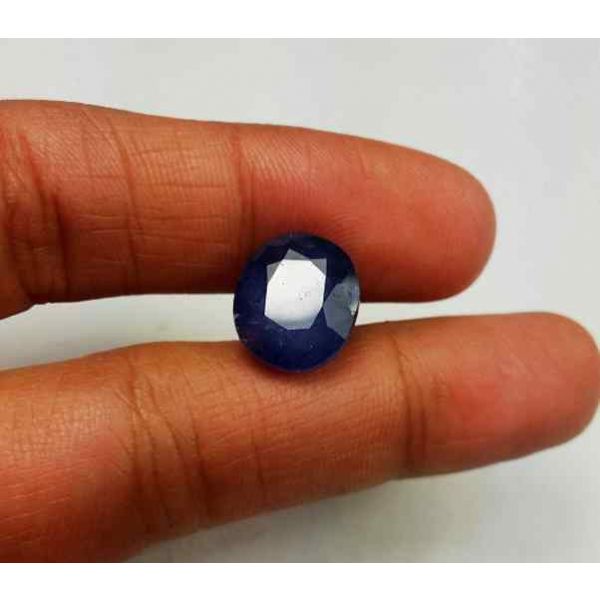 7.97 Carats Blue African Sapphire 11.70 x 10.63 x 5.62 mm