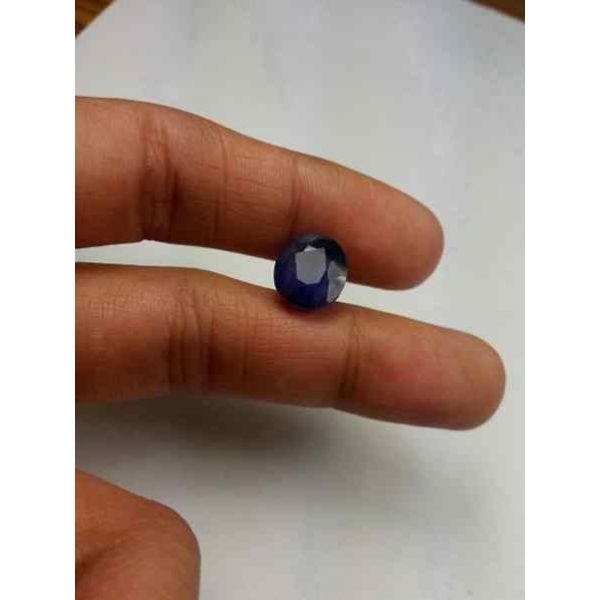 6.90 Carats Blue African Sapphire 10.26 x 9.38 x 6.70 mm