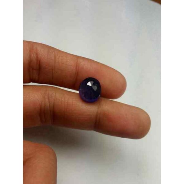 6.90 Carats Blue African Sapphire 10.26 x 9.38 x 6.70 mm