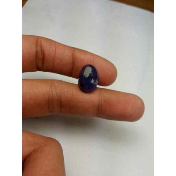 8.69 Carats Blue African Sapphire 13.80 x 9.62 x 5.98 mm