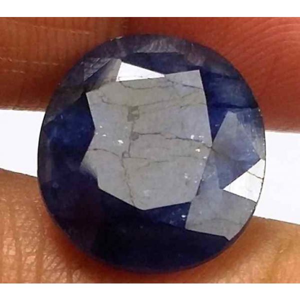 8.50 Carats Blue African Sapphire 13.37 x 12.10 x 4.60 mm