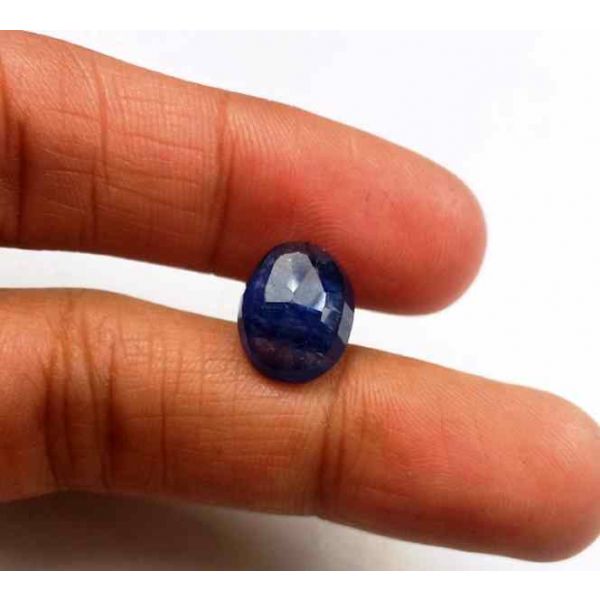 5.60 Carats Blue African Sapphire 11.53 x 9.06 x 4.90 mm