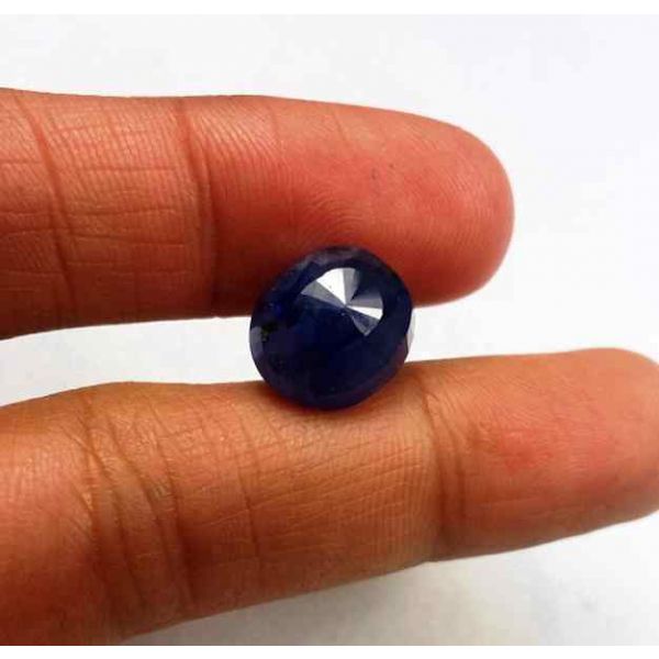 8.01 Carats Blue African Sapphire 11.65 x 10.38 x 6.49 mm