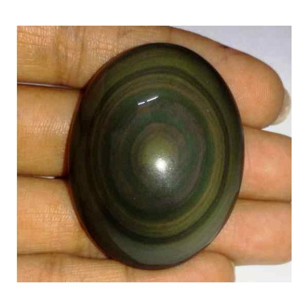 113.50 Carats Obsidian Eye 40.84 X 31.67 X 14.58 mm