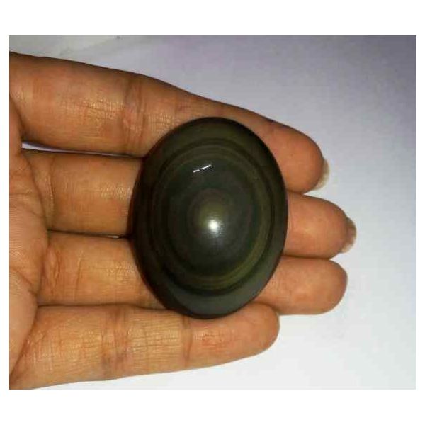 113.50 Carats Obsidian Eye 40.84 X 31.67 X 14.58 mm