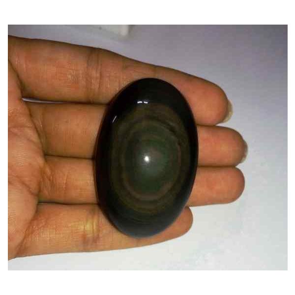115.08 Carats Obsidian Eye 46.92 X 30.98 X 13.39 mm