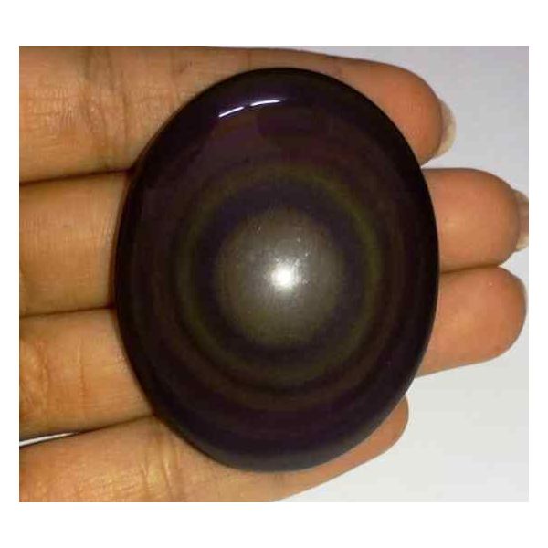 134.60 Carats Obsidian Eye 48.52 X 38.75 X 11.22 mm
