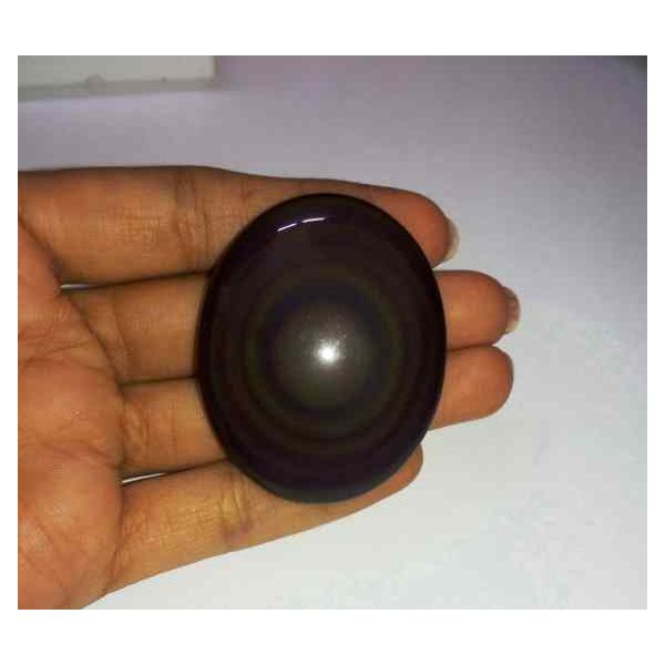 134.60 Carats Obsidian Eye 48.52 X 38.75 X 11.22 mm