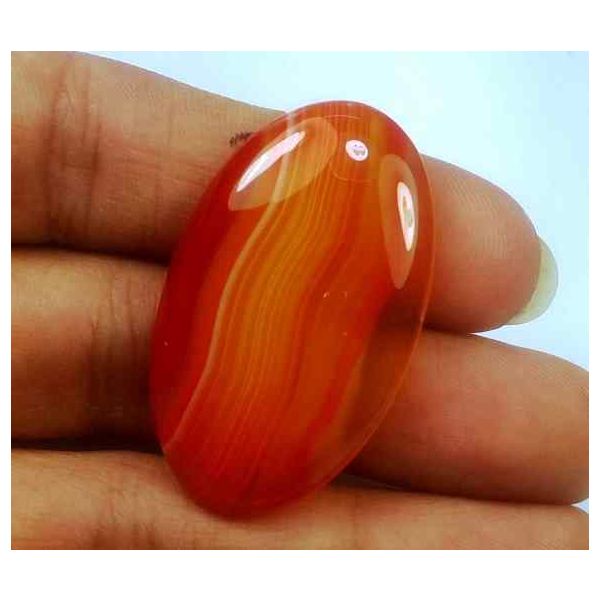 35.82 Carats Banded Agate 35.98 X 21.54 X 6.02 mm