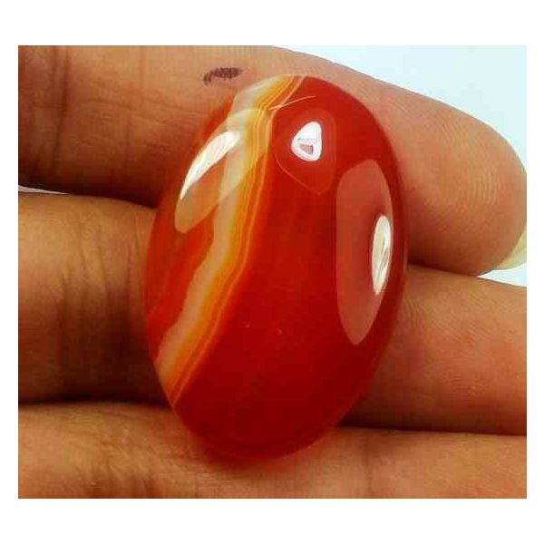 24.32 Carats Banded Agate 30.31 X 19.99 X 4.99 mm