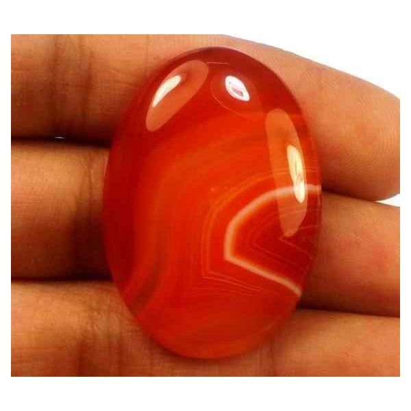 41.12 Carats Banded Agate 34.83 X 24.40  X 5.91 mm
