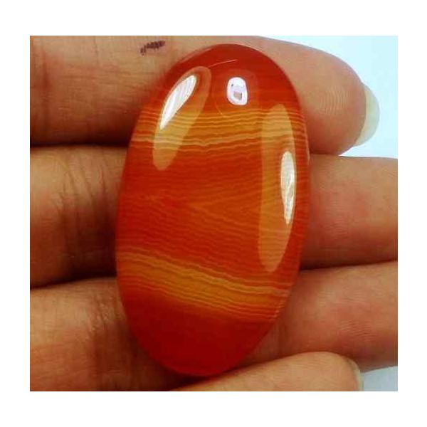 41.27 Carats Banded Agate 38.38 X 21.98 X 5.83 mm