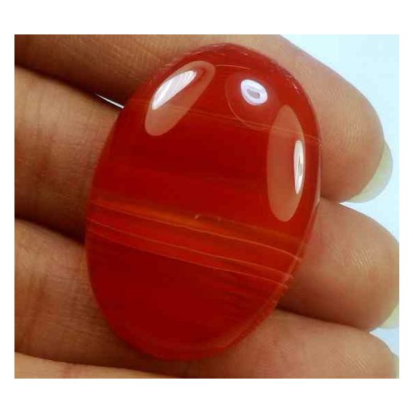 46.61 Carats Banded Agate 33.25 X 23.29 X 6.99 mm