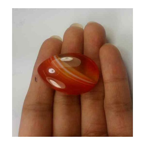 42.19 Carats Banded Agate 34.48 X 22.88 X 7.08 mm