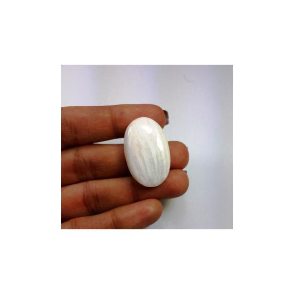 29.38 Carats  Natural Scolecite Oval Shape 28.06 X 18.59 X 7.56 mm