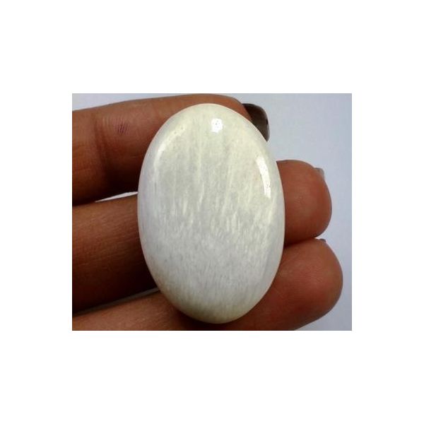 29.93 Carats  Natural Scolecite Oval Shape 30.94 X 20.21 X 5.58 mm
