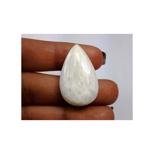 22.32 Carats  Natural Scolecite Pear Shape 28.75 X 18.21 X 6.81 mm