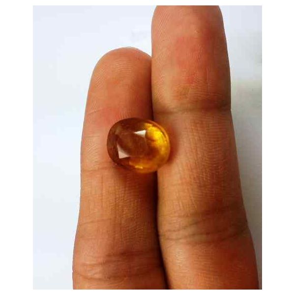 8.81 Carats African Padparadscha Sapphire 11.55 X 9.71 X 7.58 mm