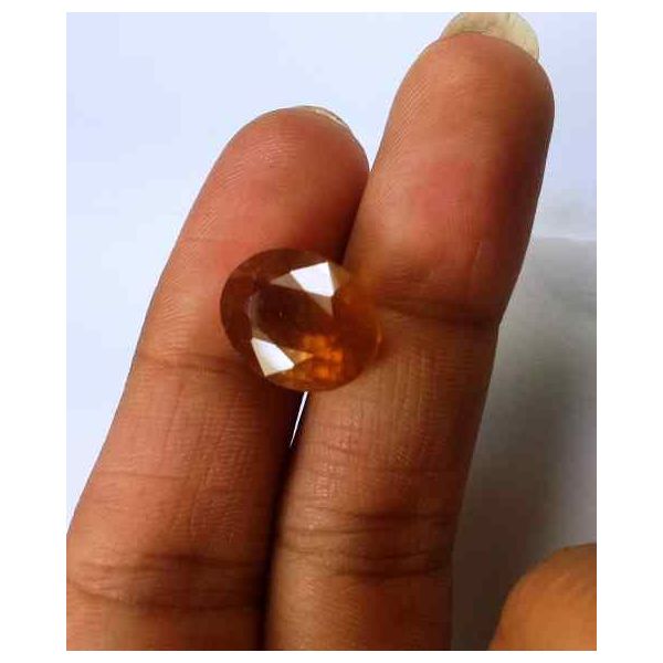 12.84 Carats African Padparadscha Sapphire 13.37 X 10.66 X 8.97 mm