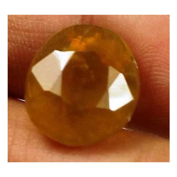 12.70 Carats African Padparadscha Sapphire 12.92 X 11.17 X 9.89 mm