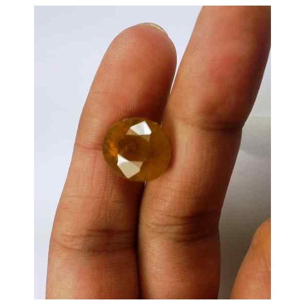 12.70 Carats African Padparadscha Sapphire 12.92 X 11.17 X 9.89 mm
