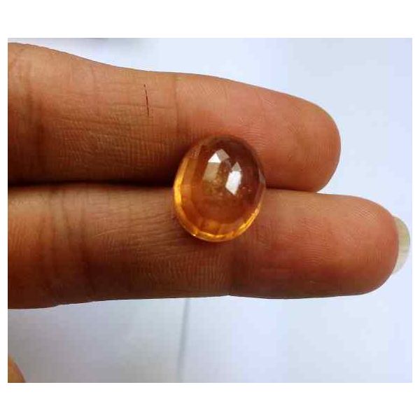 12.40 Carats African Padparadscha Sapphire 13.65 X 11.14 X 7.80 mm