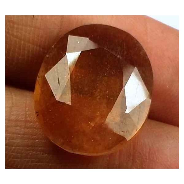 15.24 Carats African Padparadscha Sapphire 17.25 X 14.17 X 5.54 mm