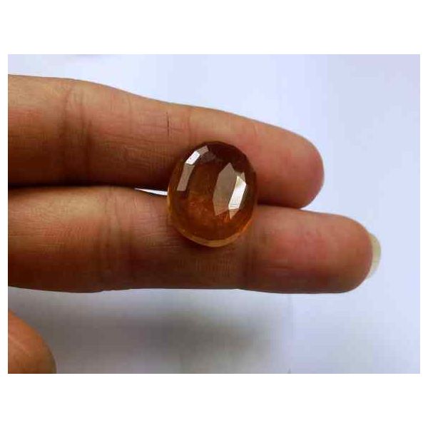 15.24 Carats African Padparadscha Sapphire 17.25 X 14.17 X 5.54 mm