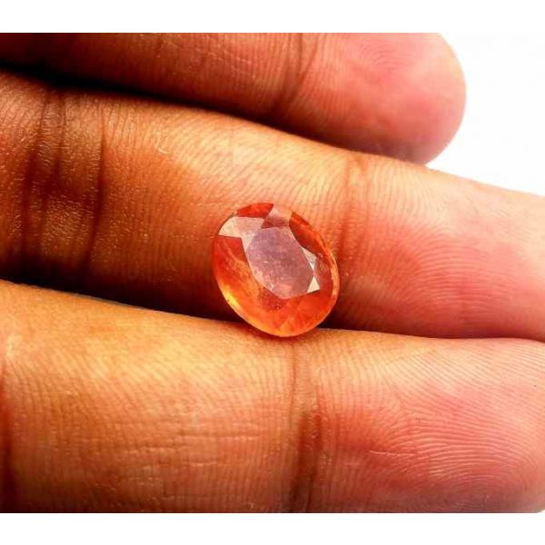 6.25 Carats African Padparadscha Sapphire 11.20 x 9.55 x 5.67 mm