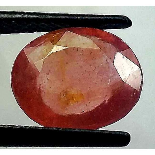 4.1 Carats African Padparadscha Sapphire 10.52 x 9.07 x 4.22 mm