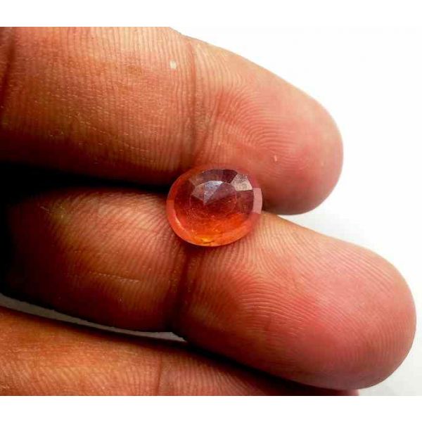 4.10 Carats African Padparadscha Sapphire 10.52 x 9.07 x 4.22 mm