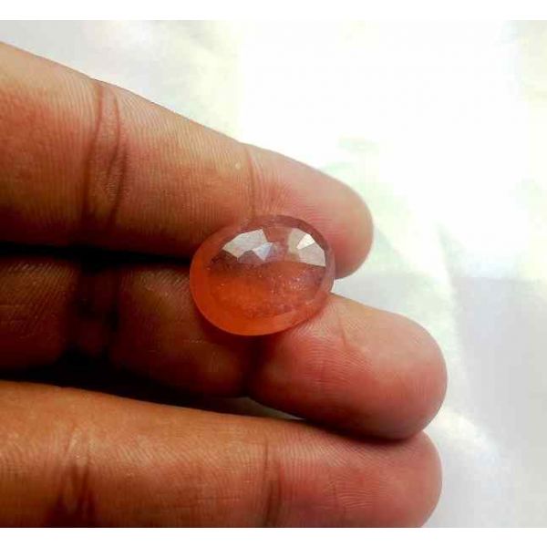 16.65 Carats African Padparadscha Sapphire 19.60 x 15.44 x 5.06 mm